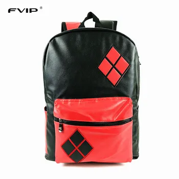 

New Design Suicide Squad Harley Quinn Backpack mochila Cosplay Knapsack School Bag Joker Children schoolbag