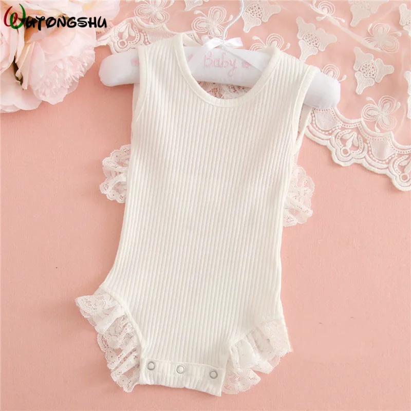 Bebé niña encaje monos 0-24 m de Primavera de algodón de verano de bebé recién nacido Ropa ropa de bebé recién nacido chicas mono ropa Bebé niña encaje monos 0-24 m de Primavera de algodón de verano de bebé recién nacido Ropa ropa de bebé recién nacido chicas mono ropa