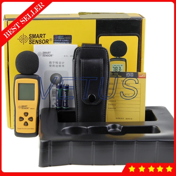 

AR214 High Precision Digital Sound Level Meter Noise Tester Machine With 30 to 130 dB Range