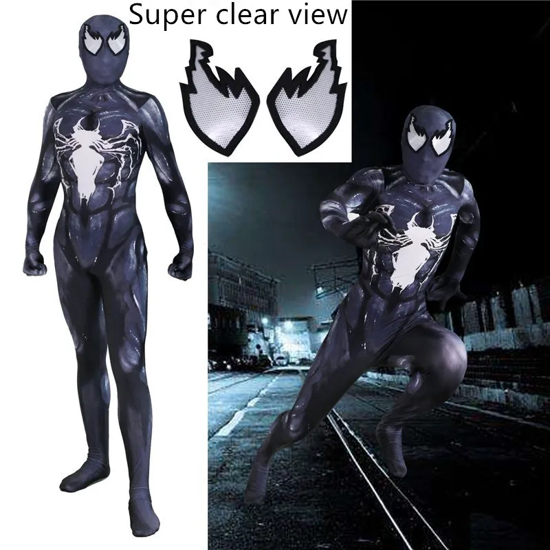 

Hot Sale High Quality Halloween costume Venom SuperHero Theme Costume cosplay Full Body Suit