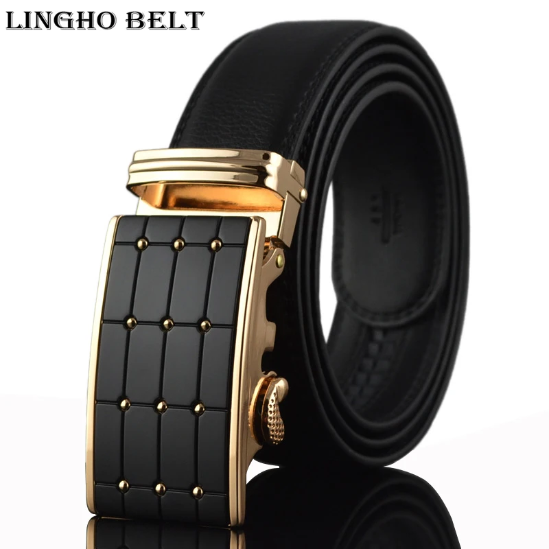 Gold famous brand mens belt 2017 Fashion real leather belt designer belts for men luxury men ...