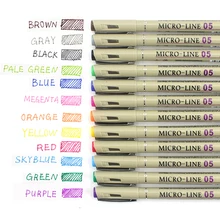 Copic маркеры 12 цветов 0,5 мм Игла микроны надписи ручка Touchfive Fineliner цветные маркеры эскиз искусство ручка манга Набор Аниме