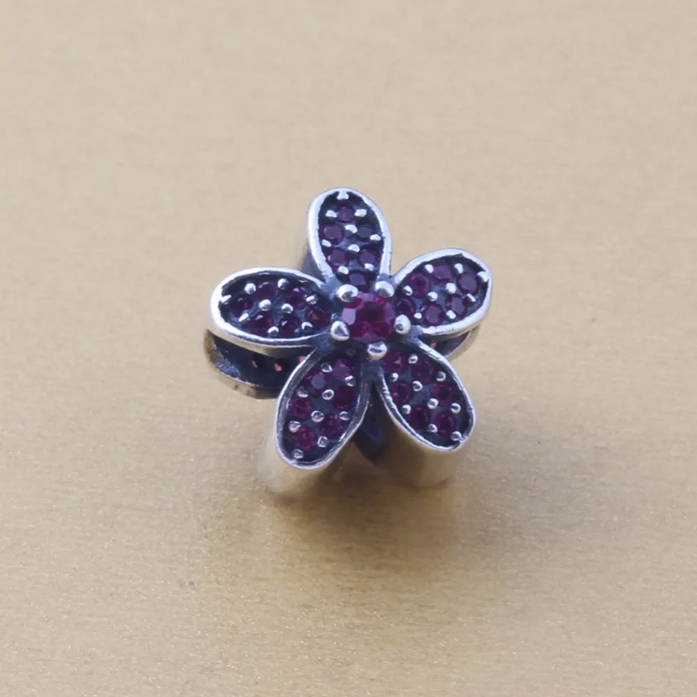 

ZMZY Jewelry CZ Five Leaves Flowers 100% 925 Sterling Silver Charm Bead Fits Pandora European Charms Bracelet Necklace jewelry