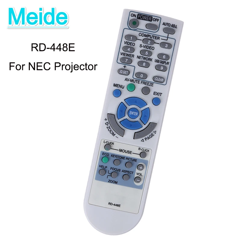 

RD-448E For NEC Projector V260X+ V300X+ V260 RD-443E LT180+ LT280 LT380 M230 RD-450C M260XC Remote Control Controller Remoto