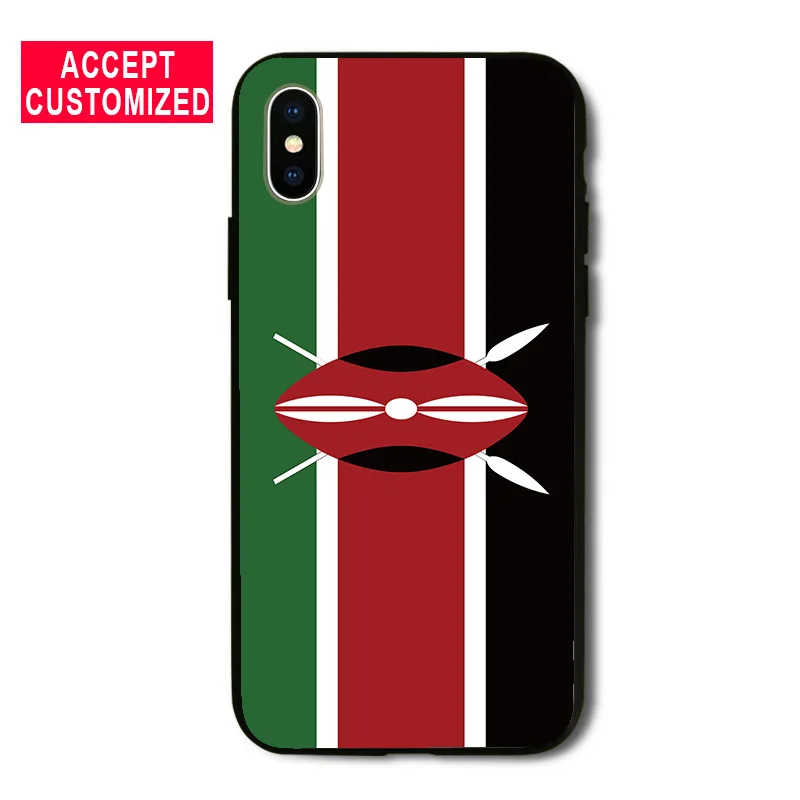 Kenya Flag Shell Cover Case for iPhone 5 5S SE 6 6S 7 8 Plus X XS Max