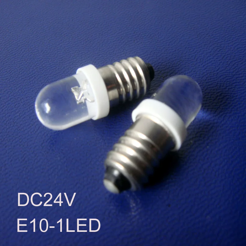 Высокое качество 24В E10 свет лампочка led лампа сигнальная светильник 24VDC