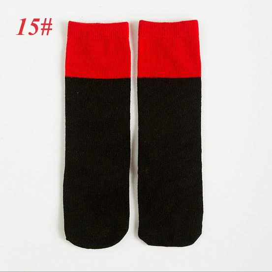 Длинные носки для малышей с героями мультфильмов детские зимние высокие носки с животными милые теплые носки для девочек, для новорожденных, с принтом, 100 хлопковые гетры - Цвет: cotton socks c684 4