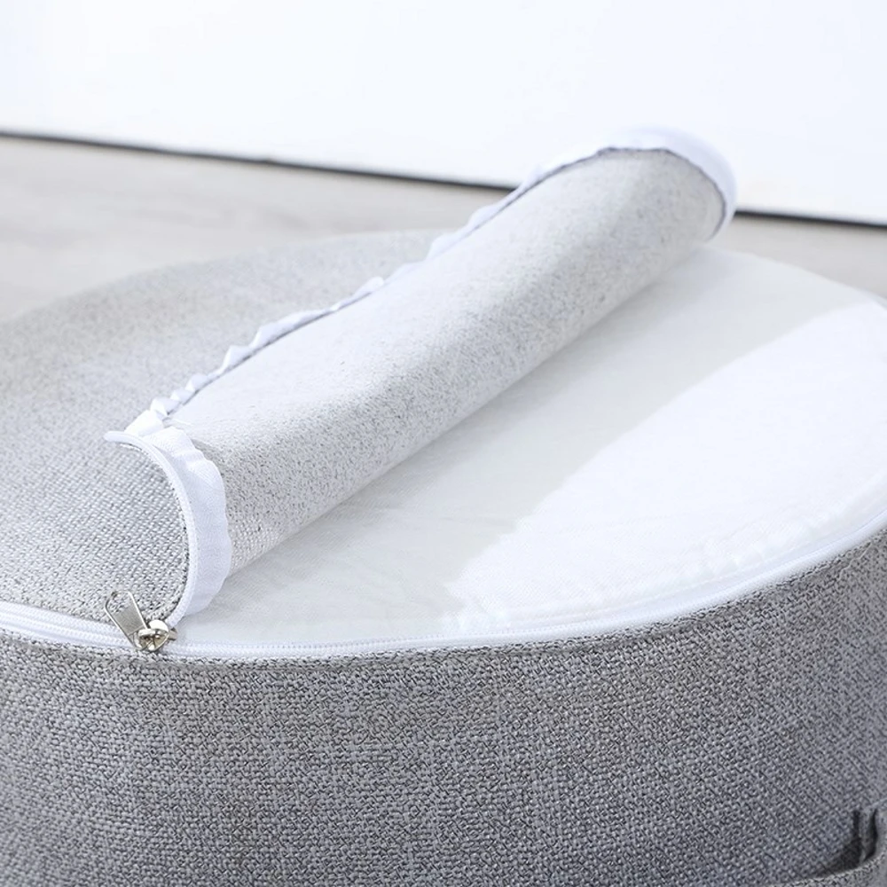 Съемная льняная Подушка Татами увеличенная Толстая футон пол сиденье журнальный столик балкон эркер ткань подушка