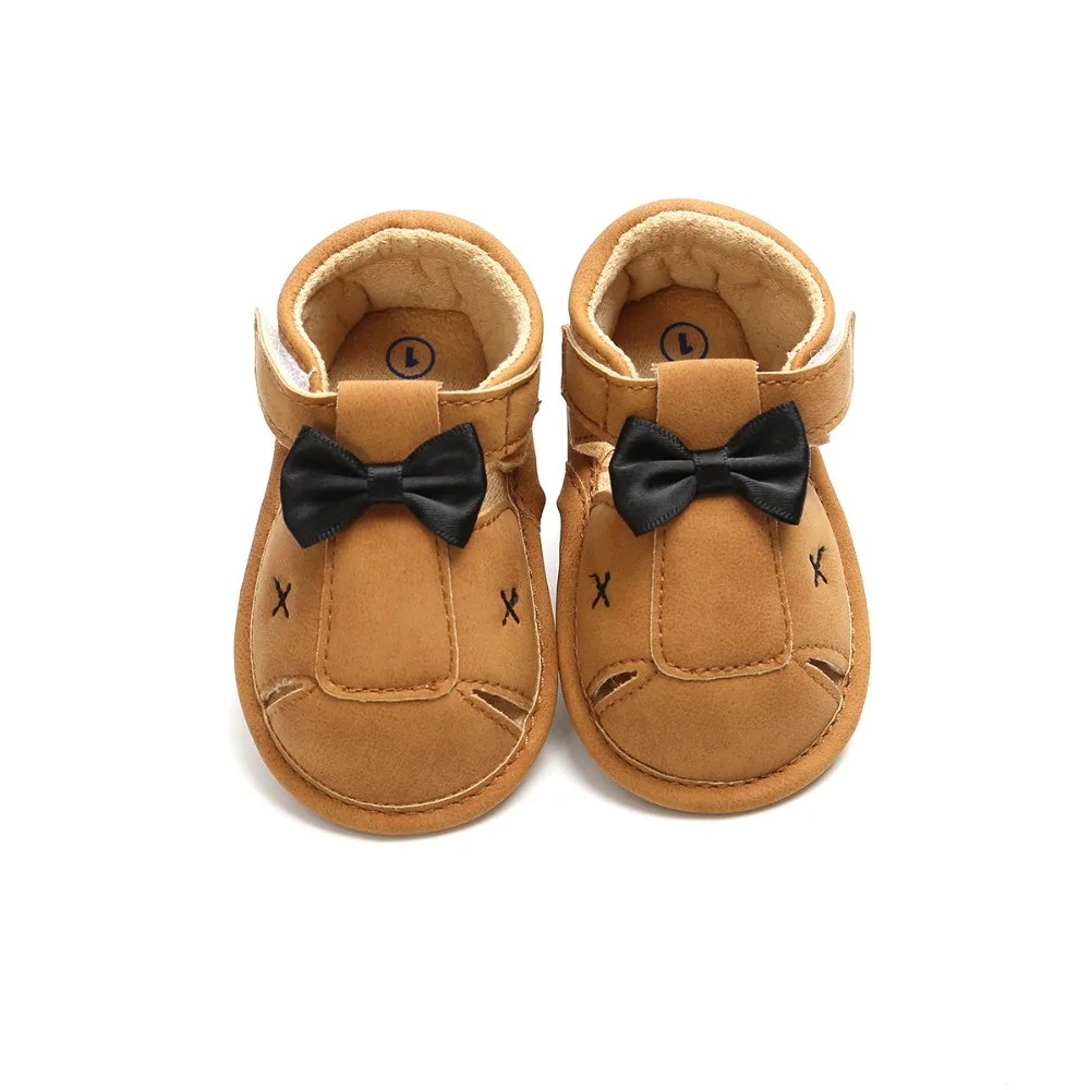 Baby Shoes PU Bow Fashion Cute Spring/Summer Girls Shoes Rubber Slip First Walkers Sports Baby Boy Shoes 0-18M