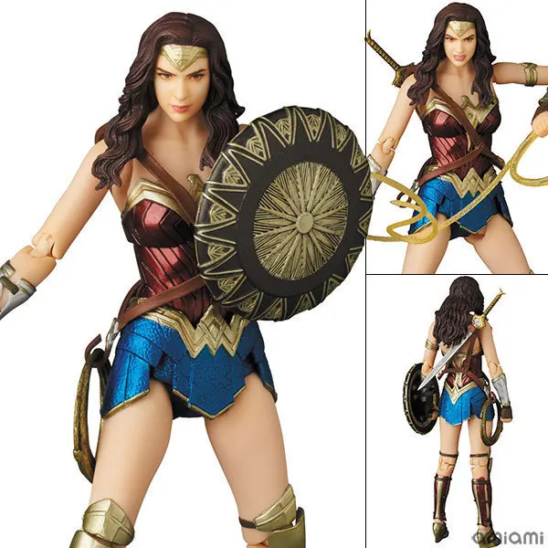 

DC Justice League Super Hero Wonder Woman Figrue MAFEX 048 Toy 15cm 6