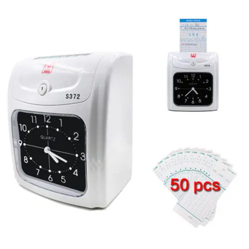 

Electronic Time Recorder Attendance Machine Starter with 50 Cards 1Ribbon 2Keys