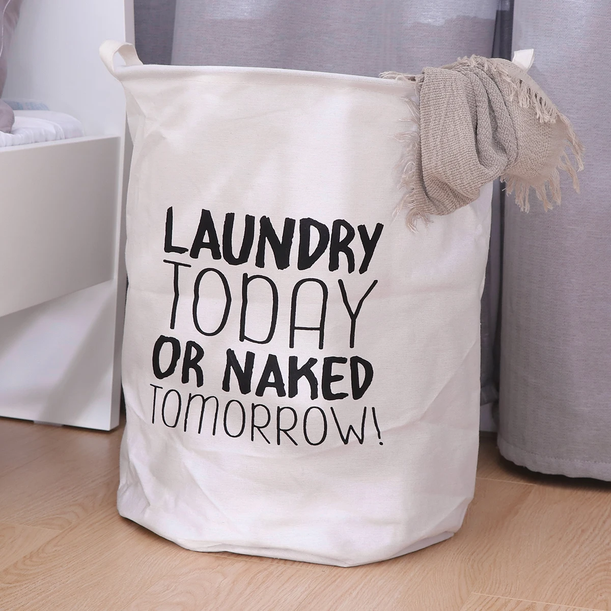 1 قطعة سلة الغسيل القطن و الكتان طوي المياه واقية منظم منزلي خزانة ملابس ل المنزلية الملابس