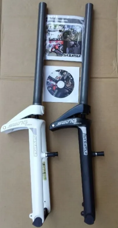 

NEW Suntour Swing Shock 20“ Suspension Forks 30mm travel Vbrake Swingshock Road Bike Fork Fixed Gear bike fork
