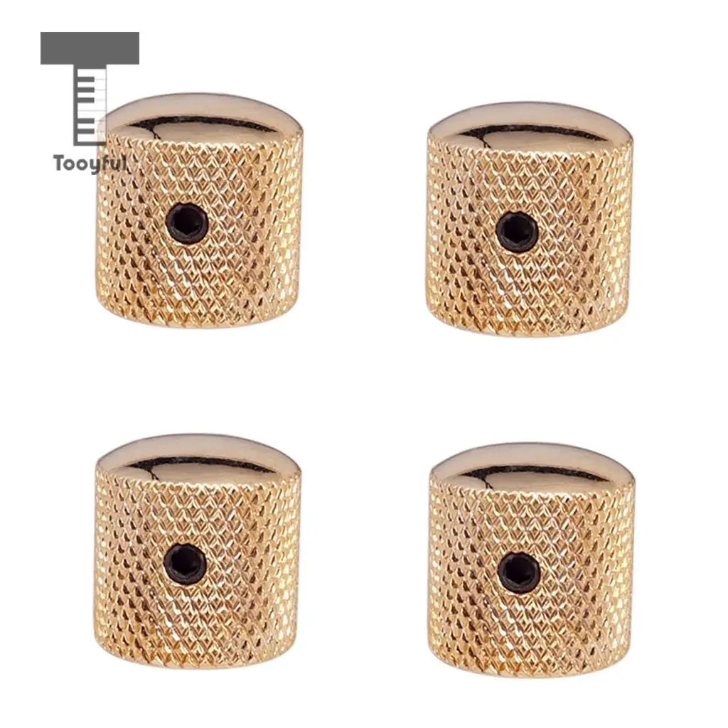 1 Set Brass Dome Knobs Screw Type+3 Way Toggle Switch Knobs Tips for LP Electric Guitar Parts