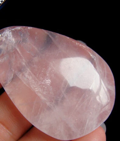 

Natural Pink Rose Quartz Necklace Pendant Beads Crystal Jewelry 28% Discount