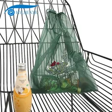 Hylhexyr многоразовая нейлоновая прозрачная сумка продуктовая сумка на плечо Женская марлевая сумка прозрачные хозяйственные сумки Цветочная вышивка Tote