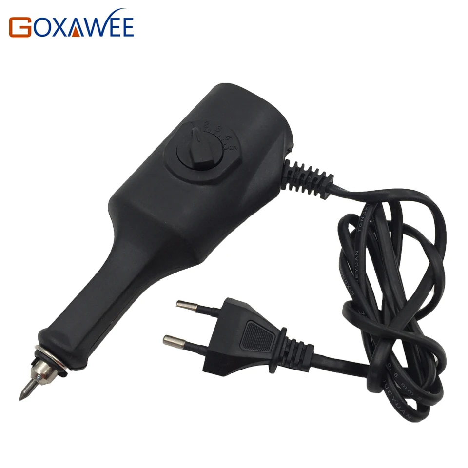  GOXAWEE Variable Speed Electric Engraver Engraving Carving Pen Plotter Machine Chisel Tips On Metal