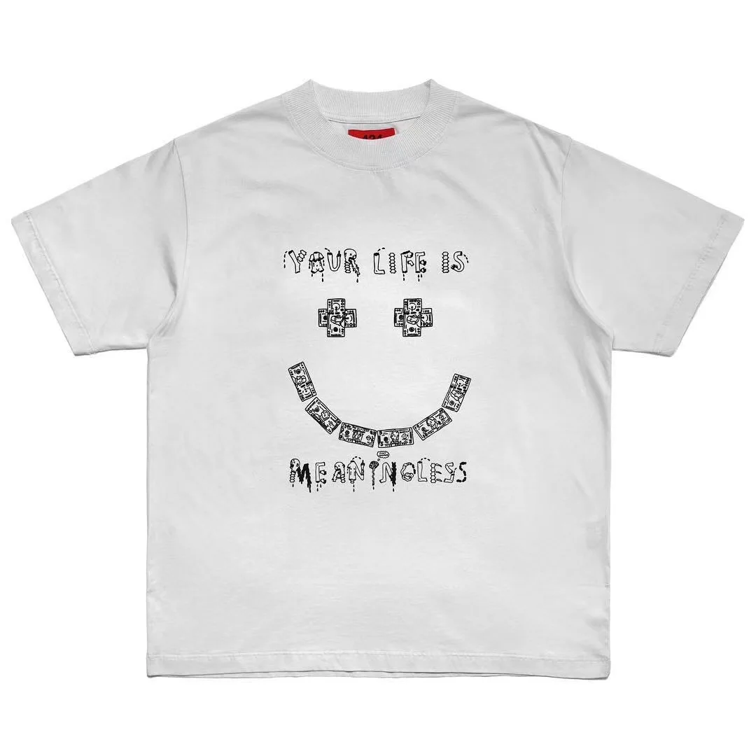 

424 T Shirt Men Women T Shirt Top Tees 1:1 Harajuku Summer Men Streetwear Hip Hop Boyfriend Painting 424 Tshirt Xxxtentacion