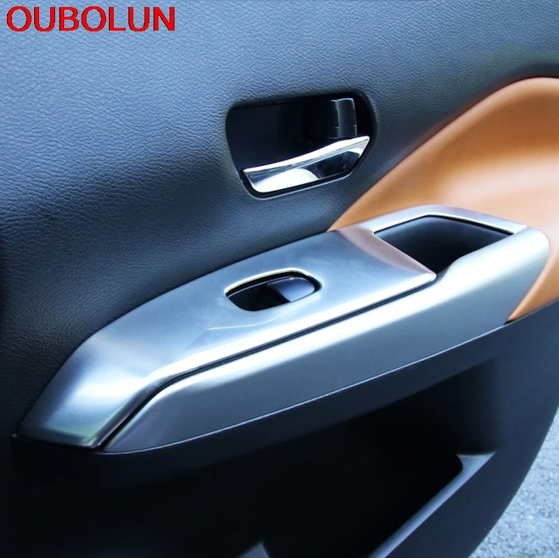 Внутренняя дверь и окно OUBOLUN из нержавеющей стали для Nissan Kicks 2017 LHD 4 шт.|interior window