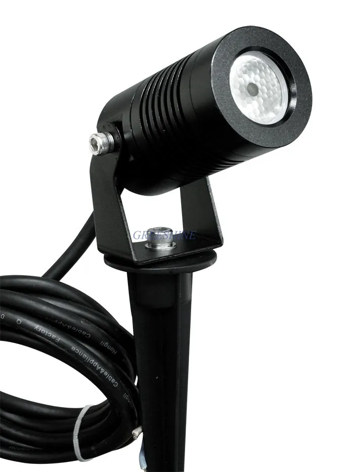 Goede 110 240 V CREE LED Tuin Licht 3 W Outdoor Landschap Verlichting Ingegraven Spot Licht LED Spike LED Zwart licht body Freeshipping