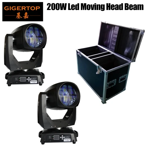 Gigertop 200 светодио дный Вт светодиодный движущаяся головка луч света tyanshсветодио дный ine светодиодный белый цвет 8 граней Призма луч эффект с морозойлинзой Быстрый TP-L200B - Цвет: 2in1 flight case