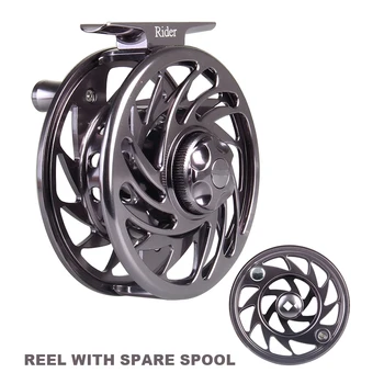

AnglerDream CNC Machined Aluminum Fly Reel With Spare Spool 3/4 5/6 7/8 9/10 WT Large Arbor Fly Fishing Reel