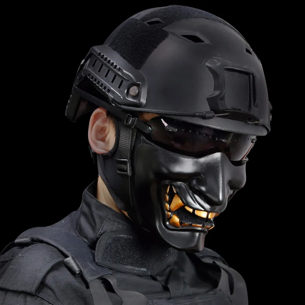 

Half Face Mask Airsoft CS Game Cosplay Party Halloween mask dancing party movie making helmet mask Hunting accessories