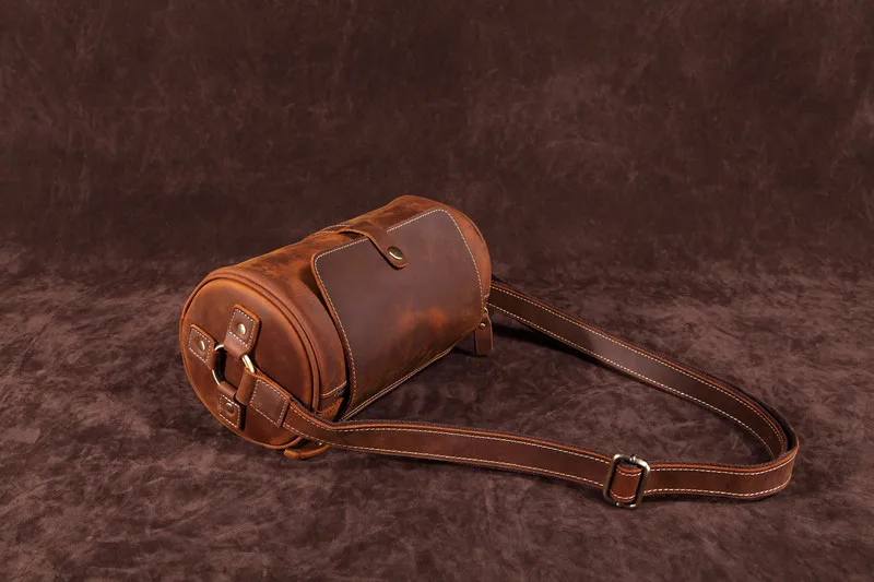 Crazy horse Leather bag-3