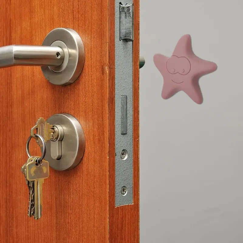 

Doorknob Silencer Star Crash Pad Mute Antiskid Collision Avoidance Home Door Hand Protective Sticker