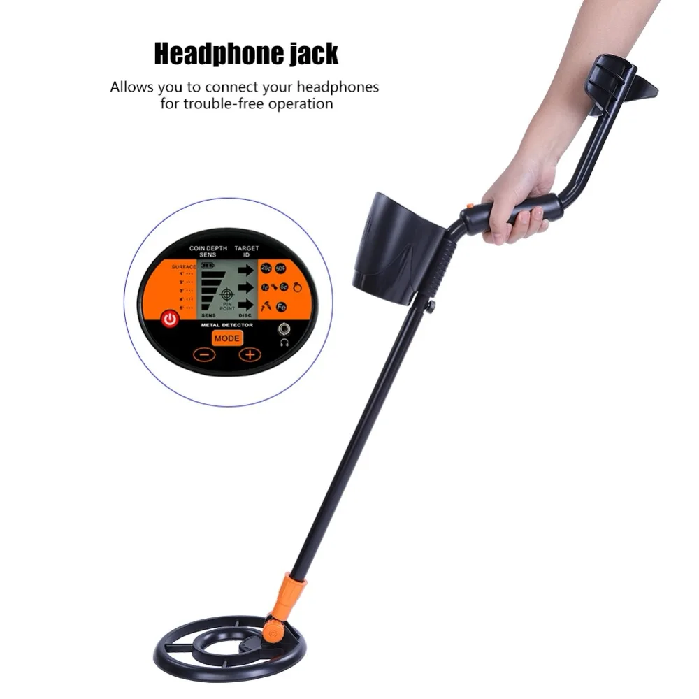 

Handheld Metal Detector Waterproof Adjustable LCD Metal Detector Relics Jewelry Gold