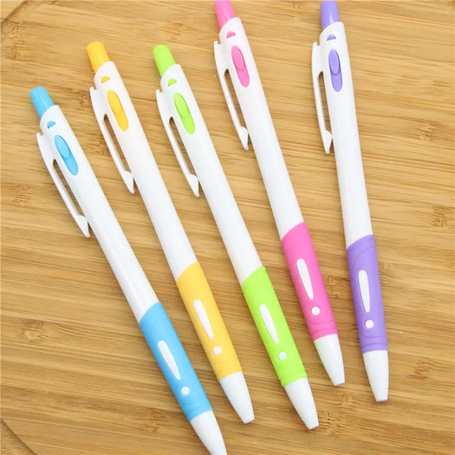 20 pcs/lot MIRUI Creative colorful Plastic Pressed Ballpoint Pen Small fresh blue ink 0.5mm Student Gifts School Office Supplies korean sticky notes landscape series japanese small fresh plan memo pad stationery office index label school supplies kawaii tag