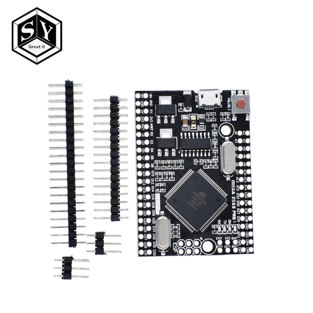 1 шт. Great IT Mega 2560 PRO MINI 5 В(встраивание) CH340G ATmega2560-16AU с наконечниками, совместимыми с arduino Mega 2560 - Цвет: Mega 2560 PRO MINI