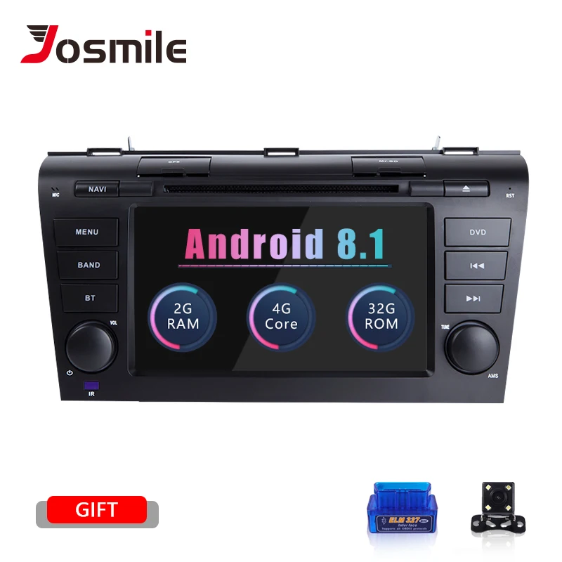 2 din Android 8 1 gps Авторадио dvd плеер автомобиля для MAZDA3 MAZDA 3 2004 2005 2006 2007 2008 2009 StereoTape