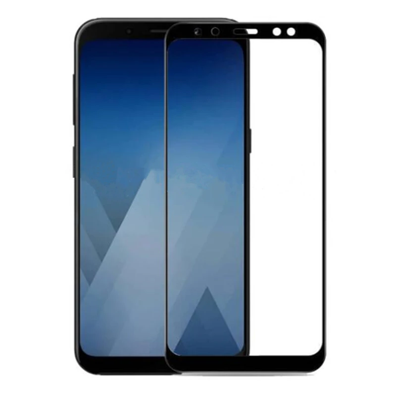 Закаленное стекло с полным покрытием для Samsung Galaxy A5 A7 A8 2018 A530F A530 Plus Star A8plus + A730F A730