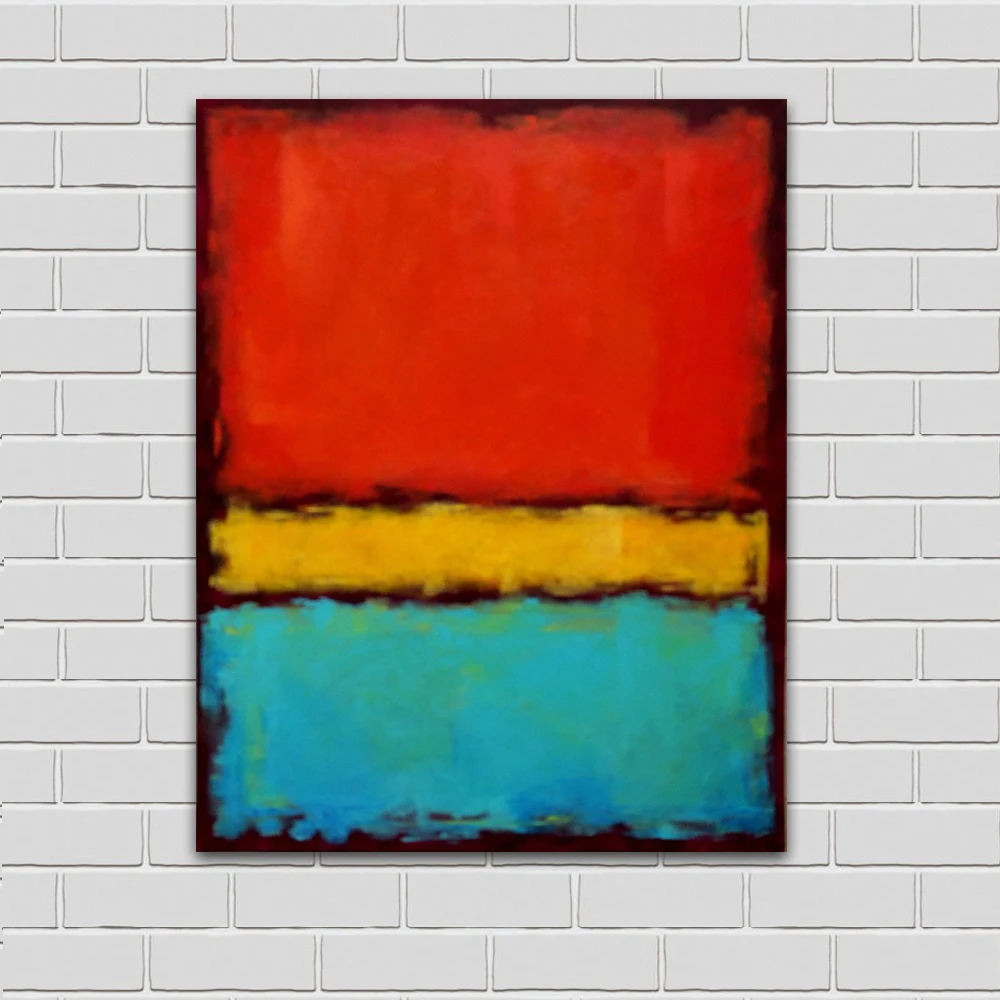 

Mark Rothko Still Life Classical Oil Painting Drawing Art Spray Unframed Canvas Wall Pictures For Living Room