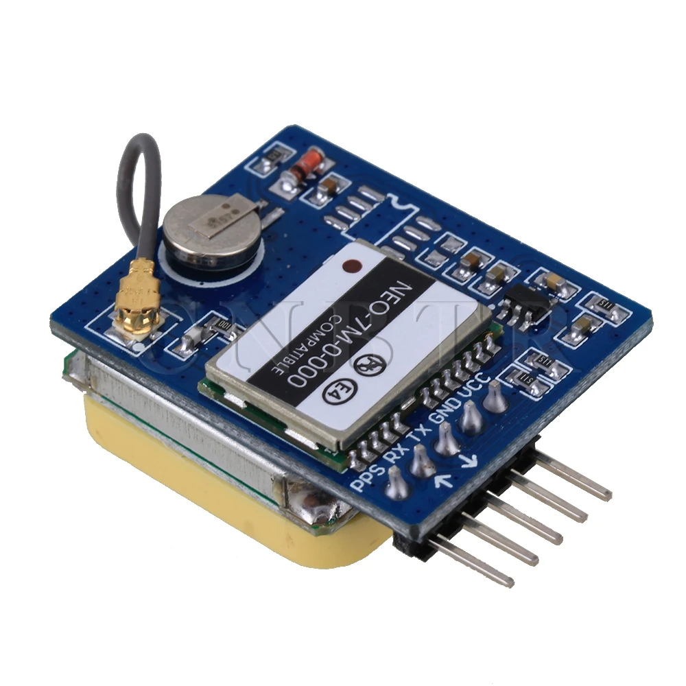 

CNBTR UART Serial GPS NEO-7M-C GPS Module with Active Antenna TTL Level 3.3V/5V