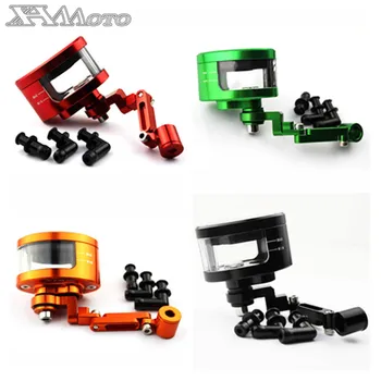 

CNC Motorcycle Brake Fluid oil Reservoir Cup tank +support bracket FOR KTM YAMAHA MT07 MT09 TMAX500 530 HONDA YZFR3 R25