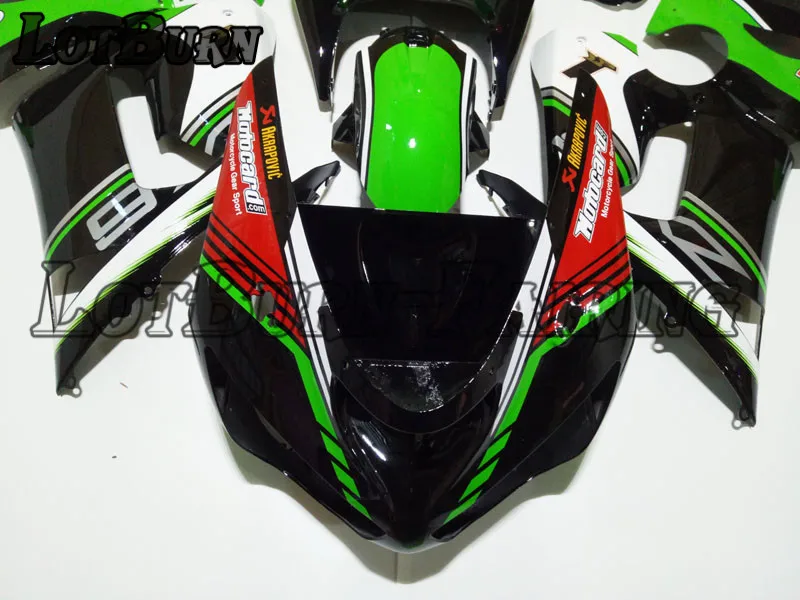 Кузов Moto Обтекатели пригодный для Kawasaki ZX6R ZX-6R ZX 6R 2005 2006 05 06 обтекатель комплект индивидуальный заказ Высокое качество ABS пластик 002