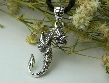 

Thai Silver S925 Jewelry Vintage Pendant Dragon Shape Pendant 925 Sterling Silver Pendant Personalized Silver S925 Jewelry