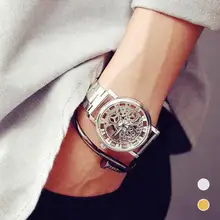 1 pc hommes mâle occasionnel montre horloge cadeau business Round analogique Creux personnalité tendance quartz Montres en acier inoxydable H5