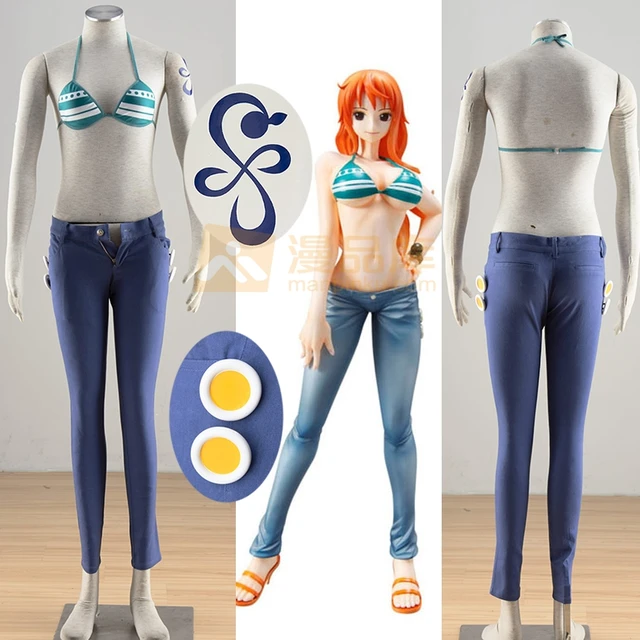 ONE PIECE Nami Cosplay Costume Bra Bikini Women's 4 sets 2 After Years