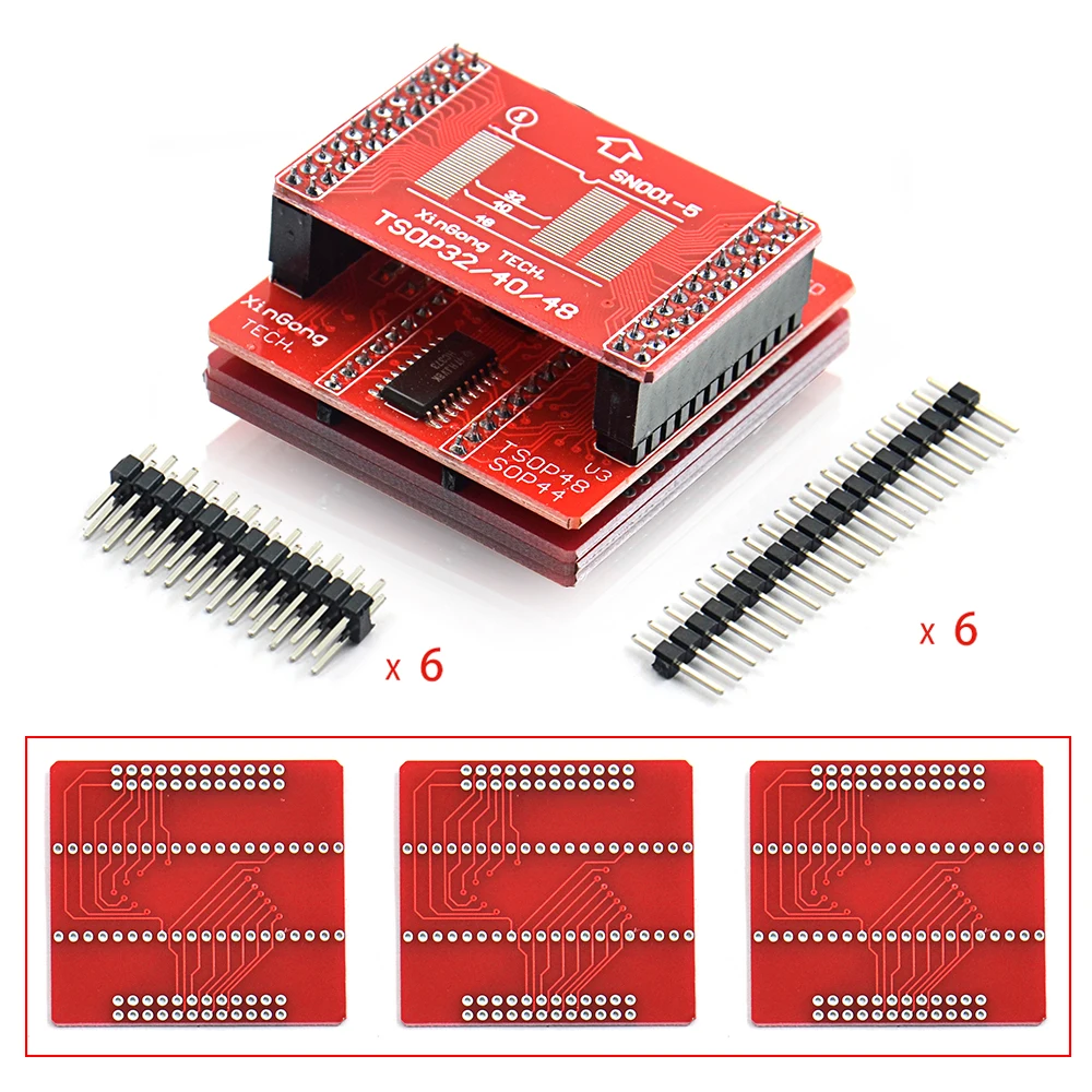 100% Оригинальный TSOP32 TSOP40 TSOP48 SOP44 SOP56 гнезда адаптеров для MiniPro TL866II Plus TL866A TL866CS