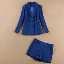 2019 high quality fashion office suit Casual blue suit jacket female Temperament pants suit Korean version of the two-piece pants pants summer seven sleeved suit suit male korean version of the slim fashion hair stylist trend leisure suit two piece