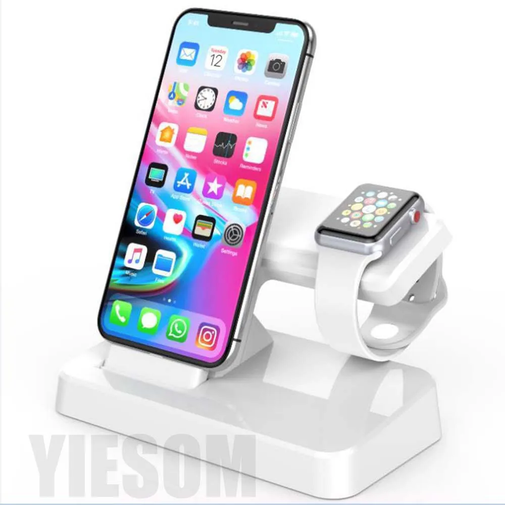 Wireless Charging Holder For Apple Watch 4321 42mm 38mm New Charger Dock Station Stand For iPhone XS Max XR X 8 7 6S 6 Plus 5 (4)