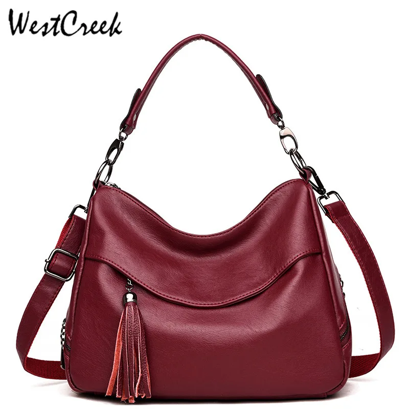 

WESTCREEK Brand Handbags Casual Women Bags Designer Soft Leather Shoulder Bag Female Vintage Crossbody Bags for Women Bag