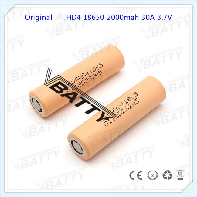 США Горячие для LG HD4 2000mah 18650 коробка мод батарея, 2000mah 30a ячеек(4 шт