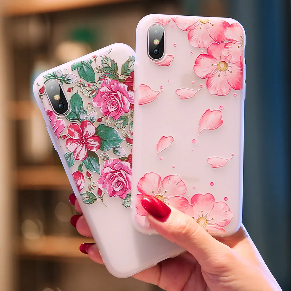 Мягкий 3D чехол для телефона KISSCASE iPhone XS Max X XR рельефный силиконовый 7 8 Plus 5 5S SE 6 S Fundas