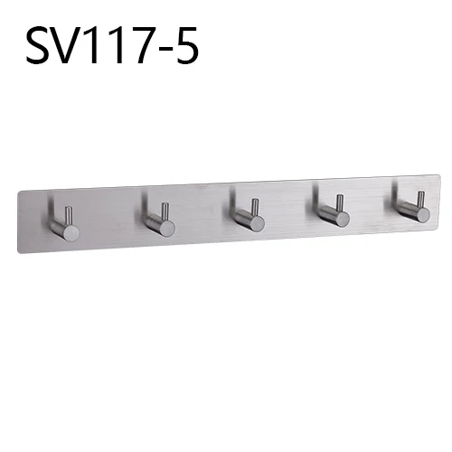 GAPPO Robe Hooks 5 clothes hook stainless steel Hooks Wall mount Tower Holder Bathroom Wall Mount Multi-functional Towel Hanger SV117-5