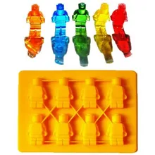 1 шт., креативные формочки для льда в виде робота, решетка, коробка для льда, форма для льда, кубик, лоток, форма для мороженого, форма для мороженого, фруктовое мороженое