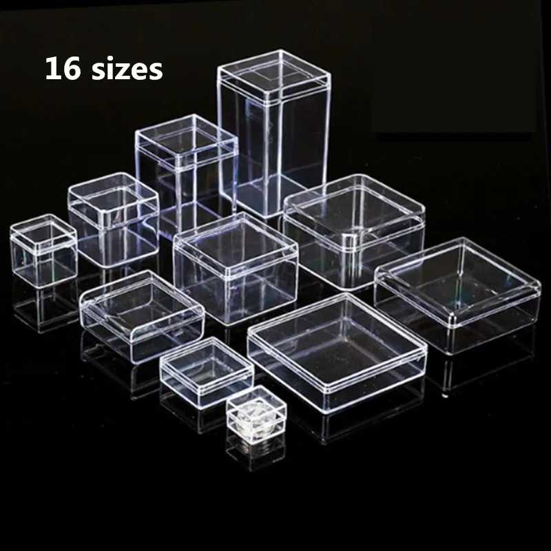 Transparent Storage Box Plastic Box Small PS Storage Box Mini